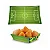 Bandeja Futebol Brasil Multiuso 14x8x4cm Com 10 Unidades - Imagem 1
