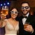 Kit 2 Óculos Casamento Noivo e Noiva – Modelo Clássico para Festa e Fotos - Imagem 1