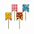 Palito Bandeirinhas Junina 8cm – Kit com 12 Unidades - Imagem 1