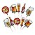 Palito Aperitivo Cerveja Happy Hour – Decorativo para Petiscos (10 Unidades) - Imagem 1