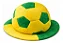 Chapéu Bola de Futebol Brasil Verde e Amarelo – Tema Copa do Mundo - Imagem 2