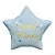 Balão Metalizado Azul Estrela Happy Birthday 18" – 1 Unidade - Imagem 1