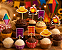 Topper Junino Divertido Sortido com 24 Unidades para Doces e Cupcakes - Imagem 1