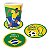 Porta Copos Brasil Copa do Mundo 2026 – 9cm com 8 Unidades - Imagem 1