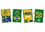 Quadros Decorativos Vai Brasil 31x21cm - 4 Unidades - Imagem 1