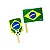 Bandeirinha para Doces Brasil 15cm – Kit com 8 Unidades Copa - Imagem 1