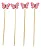 Palito de Bambu Jardim Borboleta 13cm – Kit com 12 Unidades para Petiscos e Doces - Imagem 2
