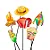 Palitos com Plaquinhas Divertidas Festa Junina 10 Unidades – 30x10cm - Imagem 1
