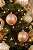 Bola de Natal Perolada Rose Gold 7cm – Kit com 2 Unidades - Imagem 1