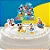 Decoração de Bolo Cenário Festa Mickey e Amigos - 5 Unidades (1 maior e 4 menores) - Imagem 1