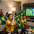 Corneta com Bandeira 36cm – Plástica para Torcida e Festas - Imagem 1