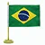 Bandeira de Mesa com Mastro 30cm - Imagem 1