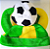 Chapéu Viking Brasil – Torcida Verde e Amarelo - Imagem 2