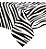 Toalha De Mesa Plástica Metalizada Zebra - 137x183 cm - Imagem 1