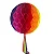 Balão de São João Colmeia Colorido com Rabiola - 30cm - Imagem 1