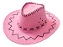 Chapéu de Cowboy Faroeste Rosa Adulto – Estilo Western - Imagem 1