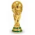Taça Dourada Copa do Mundo 25cm – Decorativa e Premiação - Imagem 1