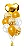Kit Buquê Balao Coracao Metalizado Dourado 18" + 3 Pçs Balões c/Confete 12 Polegadas + 5 Látex 12 Polegadas - 9 Unidades - Imagem 1