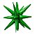 Balão Metalizado Sputnik Verde 27” (70cm) – 13 Pontas Decorativo - Imagem 1