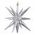 Balão Metalizado Sputnik Prata 27” (70cm) – 13 Pontas Decorativo - Imagem 1