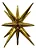 Balão Metalizado Sputnik Dourado 27” (70cm) – 13 Pontas Decorativo - Imagem 1