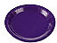 Prato de Papel Liso Roxo 18cm - 10 Unidades - Imagem 1