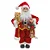 Papai Noel Segurando Urso Vermelho/Branco/Ouro 50cm – Encanto e Magia para o Natal - Imagem 1