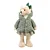 Urso Decorativo com Casaco Verde – 40cm - Imagem 1