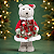 Ursa Natalino em Pé 36cm – Enfeite Decorativo de Natal - Imagem 1