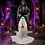 Esqueleto Com Fantasma Halloween Animado 1,80 Metros Luz Som Movimento - Imagem 1