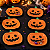 Prato de Papel Halloween Abóbora 23cm – 6 Unidades - Imagem 1