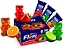 Bala de Goma Flopi Ursinho Sortida 250g – Florestal - Imagem 1