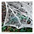 Kit Mini Aranhas Com Teia Branca Artificial - Decoração de Halloween - Imagem 1
