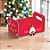 Caixote Natalino Papai Noel Feliz Natal - 25x19x10cm - 1 Unidade - Imagem 1