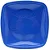 Prato Quadrado 21 cm - Azul - 10 Unidades - Imagem 1