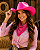 Chapéu Cowboy Pink Liso – Festa Fantasia - Imagem 1