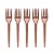 Garfo de Sobremesa Rose Gold - 50 Unidades - Imagem 2