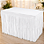 Saia de Mesa Metalizada Branco - 2.70m de largura x 75cm Altura - Imagem 1
