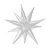 Balão Metalizado Sputnik Branco 27” (70cm) – 13 Pontas Decorativo - Imagem 1