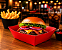 Bandeja Descartável de Papel para Porções 17x8cm - Cor Vermelho – 3 Unidades - Imagem 1