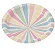 Prato de Papel Listras Candy Color 18cm – Descartável para Festa – 10 Unidades - Imagem 1