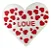 Guardanapo de Papel Folha Dupla Love Formato Coração – 20 Unidades - Imagem 1