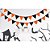 Bandeirinha Triangular Halloween em Papel de Seda 10 Metros com 20 Bandeirinhas - Imagem 1