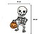 Personagem Decorativo Esqueletinho Halloween Infantil 64x43cm – Papel Cartão - Imagem 2