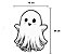 Personagem Decorativo Fantasminha Halloween Infantil 56x45cm – Papel Cartão - Imagem 2