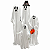 Família de Fantasmas Iluminados 160cm – Decoração de Halloween com LED - Imagem 2
