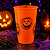 Copo Plástico Halloween 450ml - Cor laranja - Imagem 1