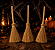Kit 3 Mini Vassouras de Bruxa Halloween 10cm para Decoração - Imagem 1