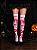 Meia 7/8 Branca Estampada com Sangue Halloween – Adulto - Imagem 1
