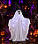 Fantasma com Chapéu e LED Halloween – 1,55 Metro - Imagem 1
